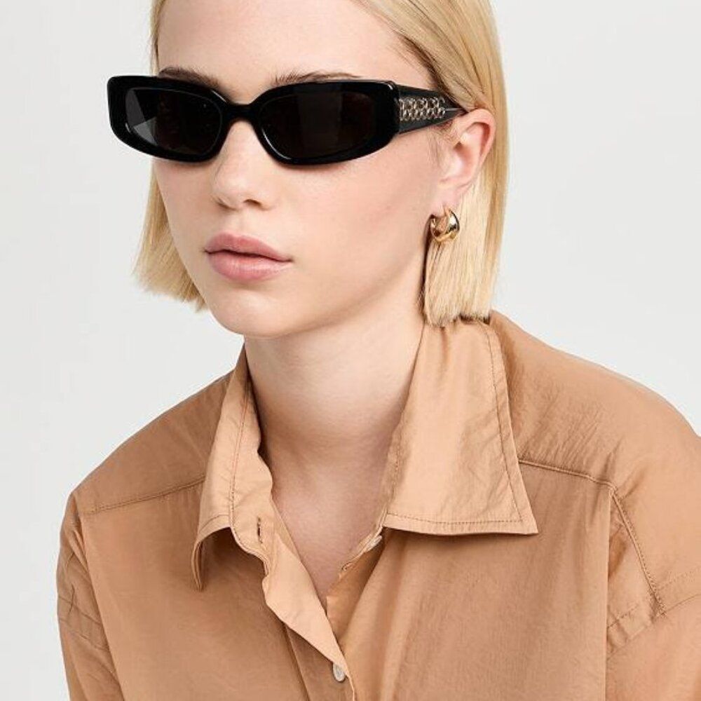 🕶️ New Dolce & Gabbana DG4445 501/87 Sunglasses -Black Frame, Dark Grey Lenses - Picture 1 of 11